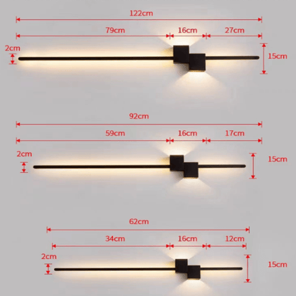 LINESTRIPE minimalistische LED-wandlamp