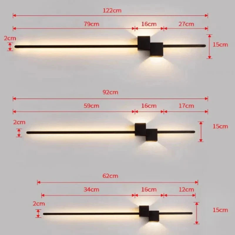 LumiWall minimalistische LED wandlamp
