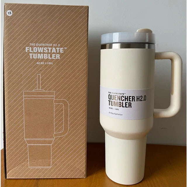 ThermoTumbler vacuüm geïsoleerde beker met handvat