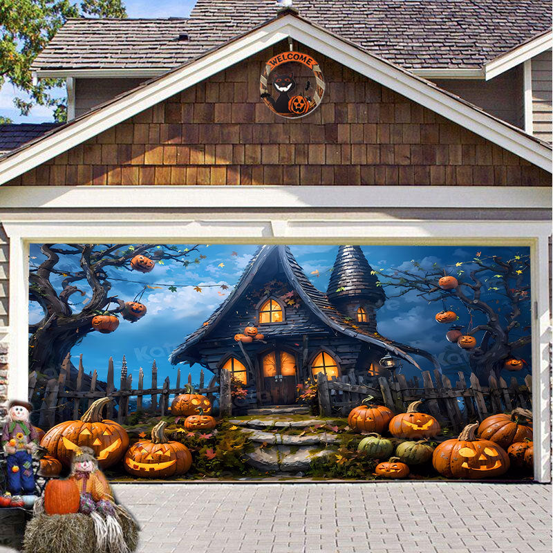 SpookShade Halloween garagedeur decoratie