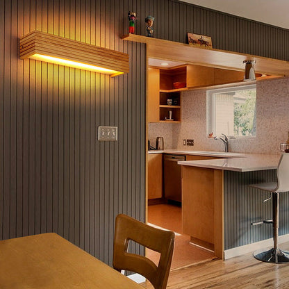 Lumio Löwe houten LED badkamer wandlamp