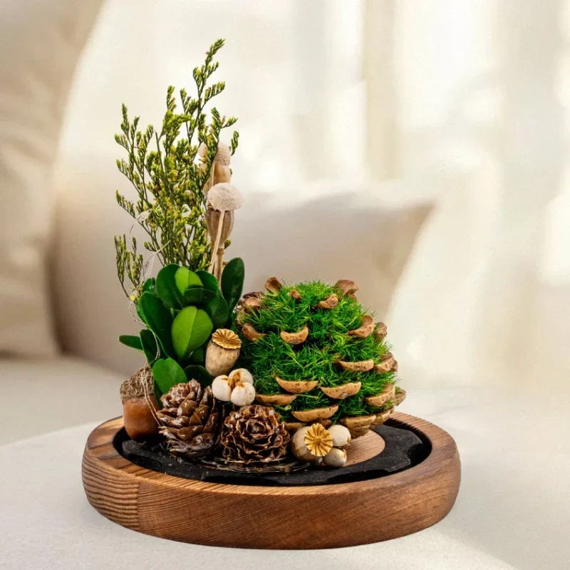 Lumio Floro nachtlamp met gedroogde bloemen onder glas