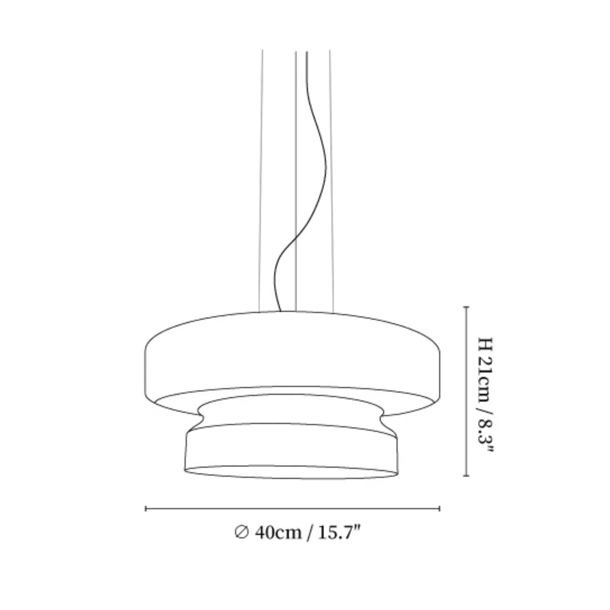 Retro glazen LED hanglamp