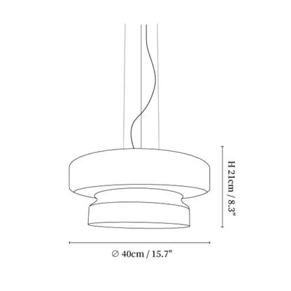 Retro glazen LED hanglamp