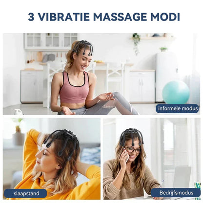RelaxSphere draagbare hoofdhuidmassager