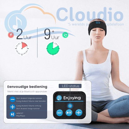 Cloudio draadloze bluetooth slaapkoptelefoon