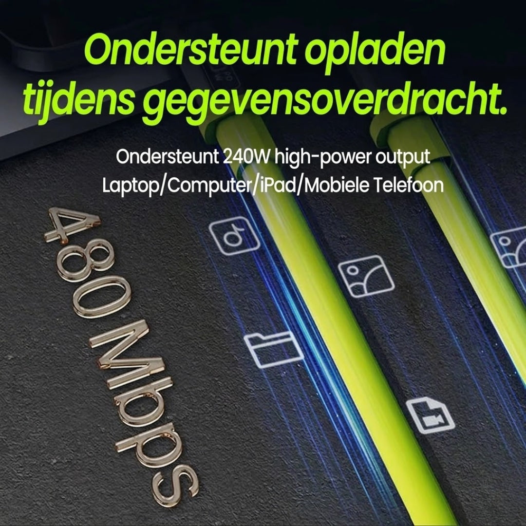 USB-C snellaadkabel 240W