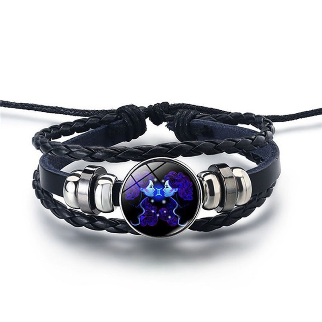 Hemels Harmonie leren sterrenbeeld armband