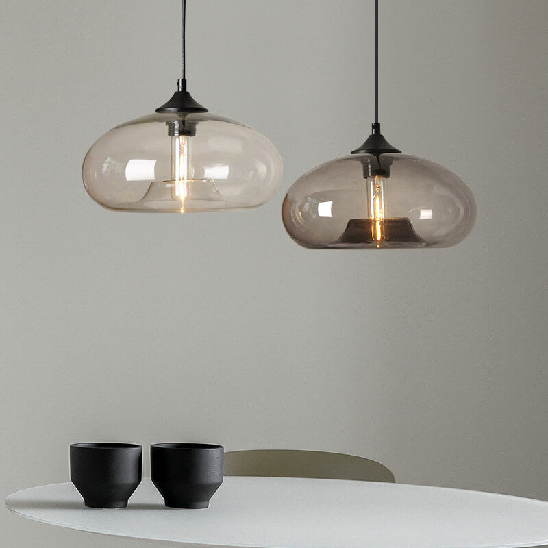 Lumio industriële glazen hanglamp