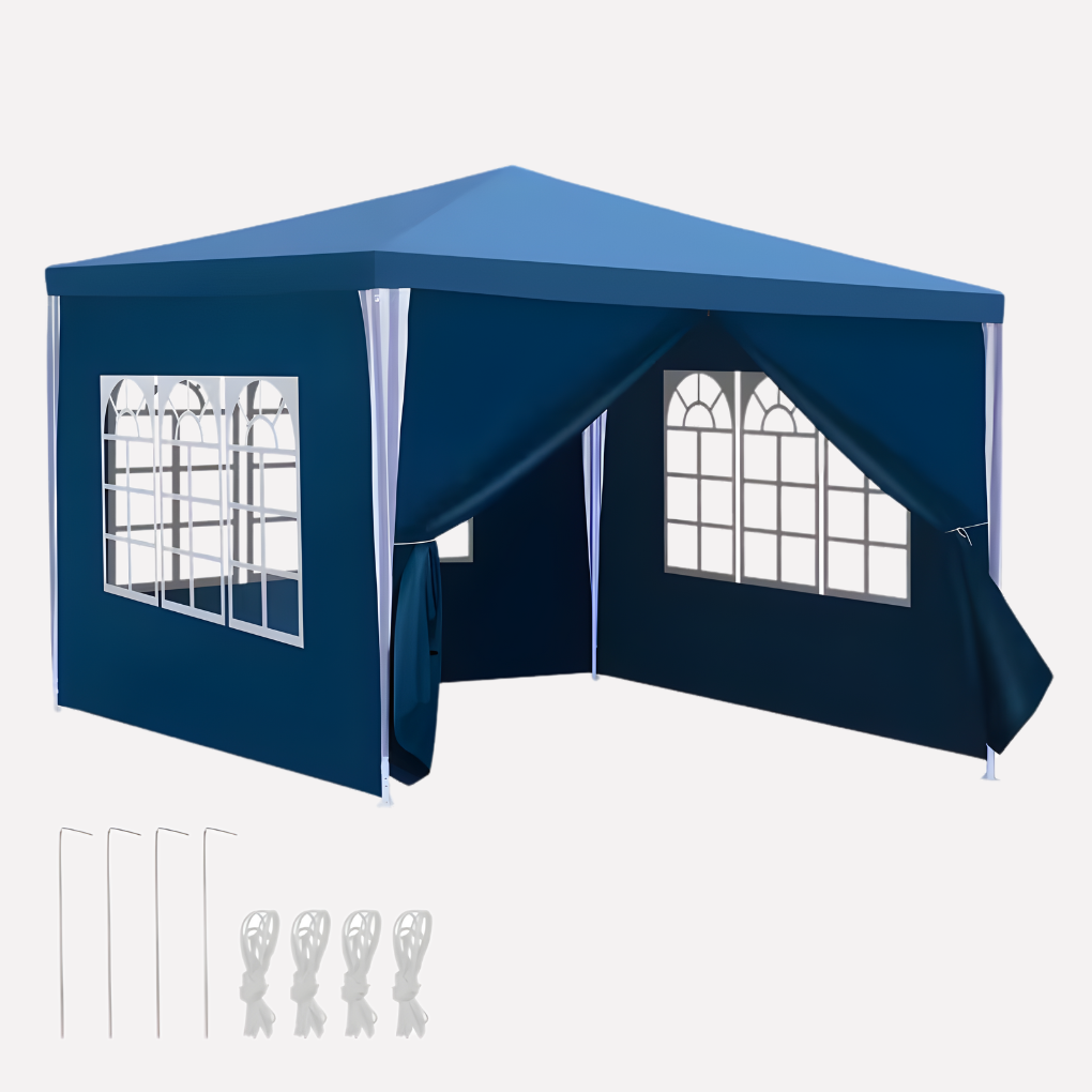 Tuinpaviljoen feesttent met afneembare zijpanelen