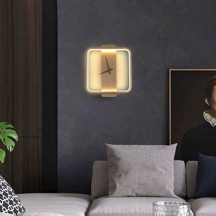 Lumio moderne wandlamp met klok design