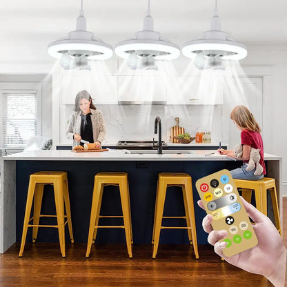 Plafondventilatorlamp met Zwenkkop en Afstandsbediening