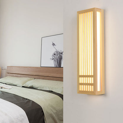 Lumio houten LED wandlamp