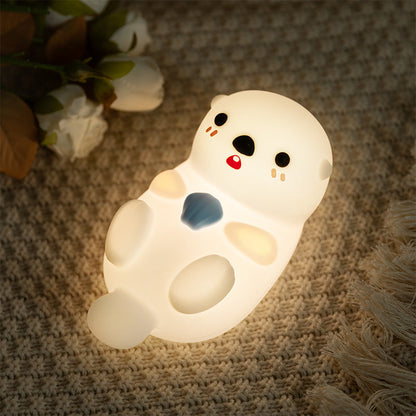 Lumio Cheeky Otter nachtlamp van siliconen
