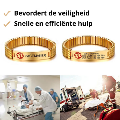 MediBand personaliseerbare medische veiligheidsarmband
