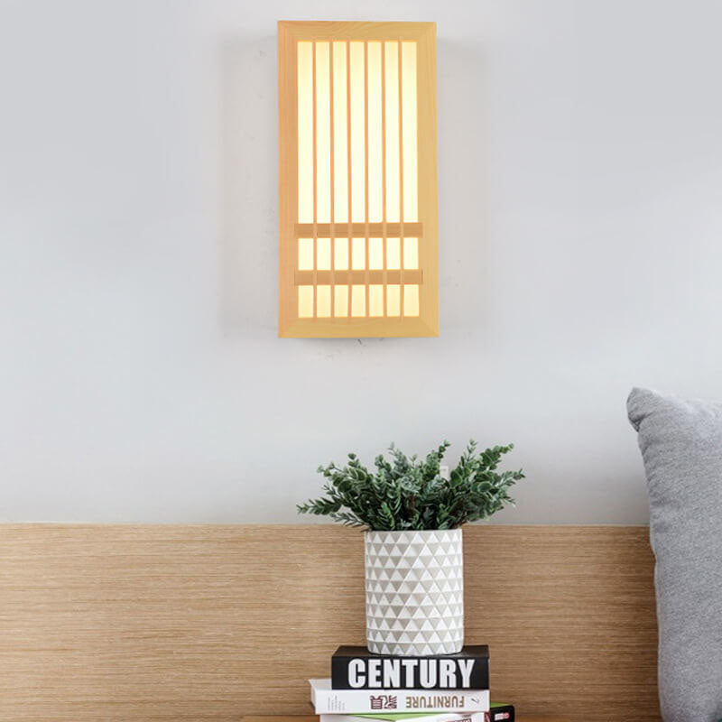 Lumio houten LED wandlamp