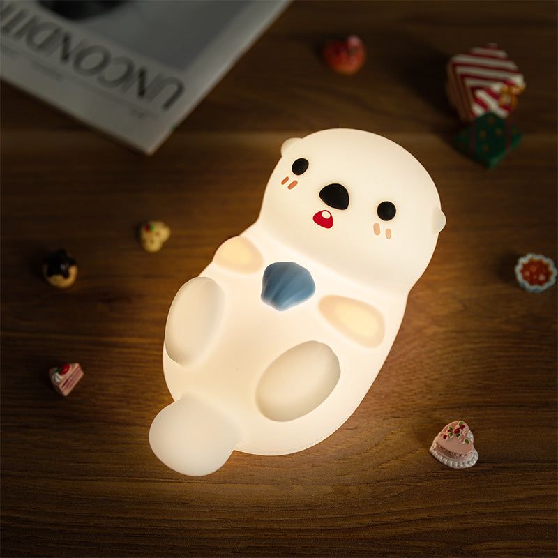 Lumio Cheeky Otter nachtlamp van siliconen