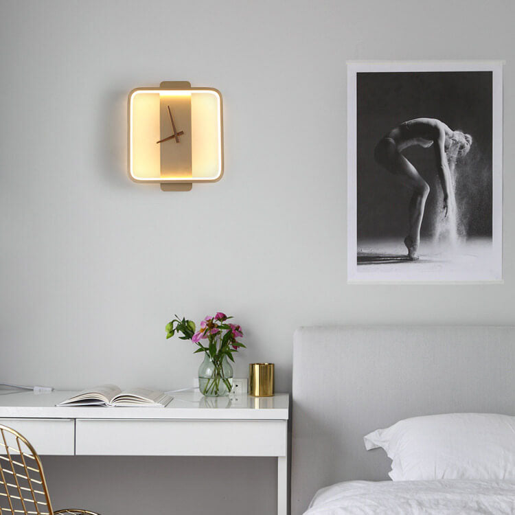 Lumio moderne wandlamp met klok design