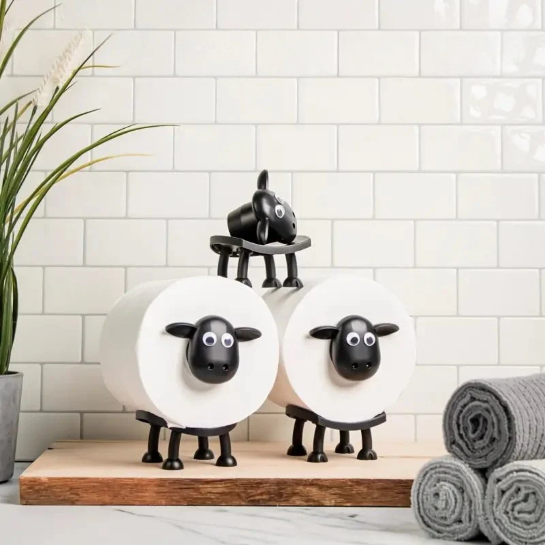 Decoratieve Schapen-toiletrolhouder (3 Stuks)