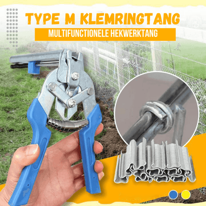 Type M klemringtang voor gaas en hekwerk