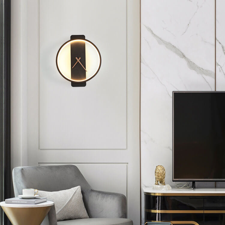 Lumio moderne wandlamp met klok design