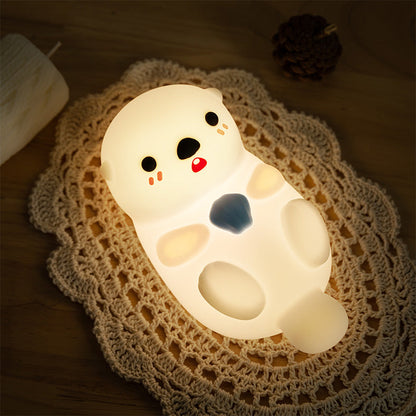 Lumio Cheeky Otter nachtlamp van siliconen