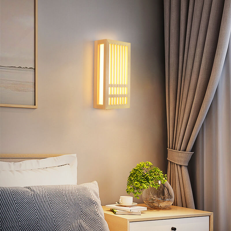 Lumio houten LED wandlamp