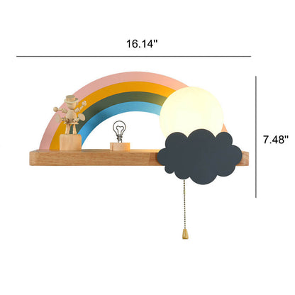 Lumio Regenboog glazen wandlamp