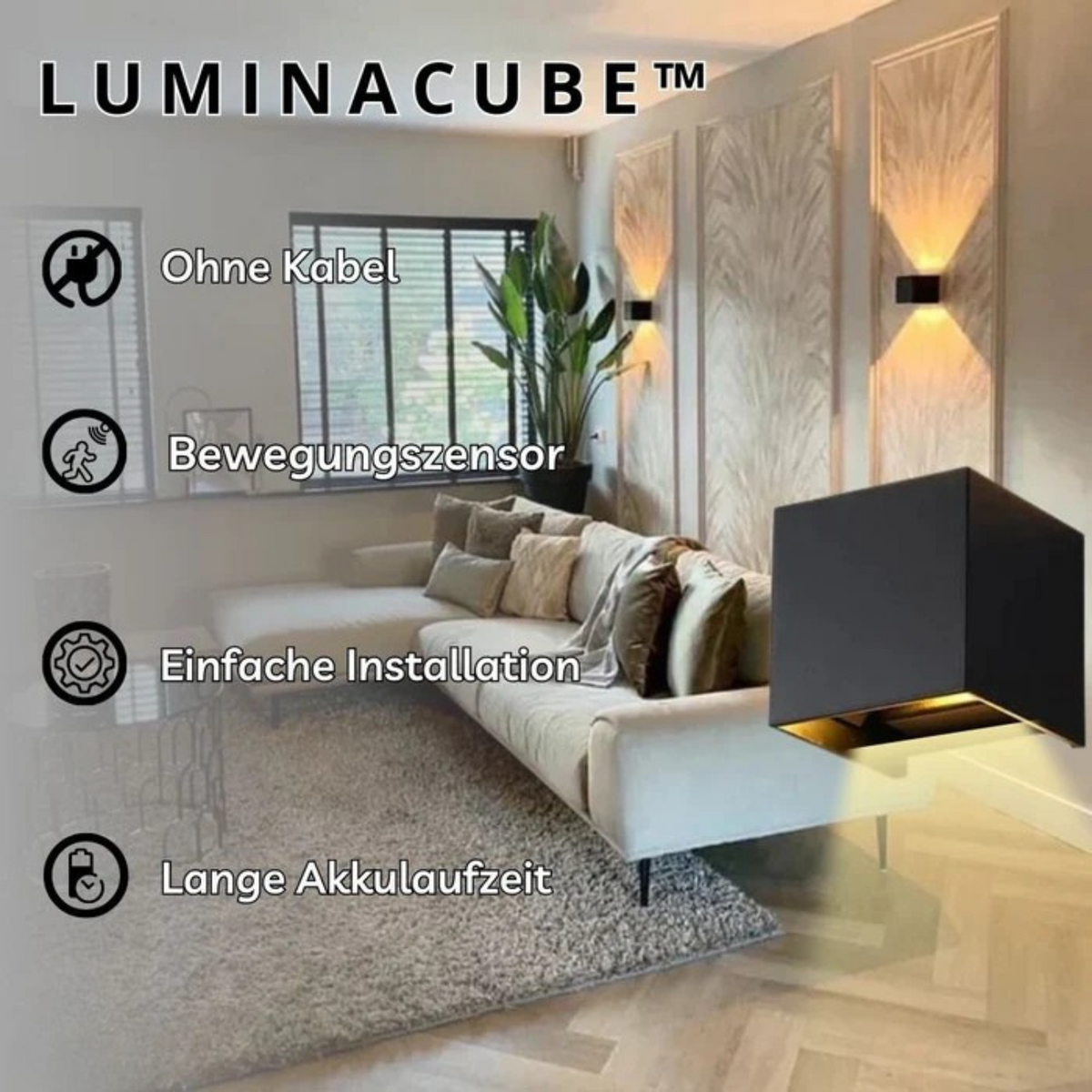 Draadloze Wandlamp met Bewegingssensor
