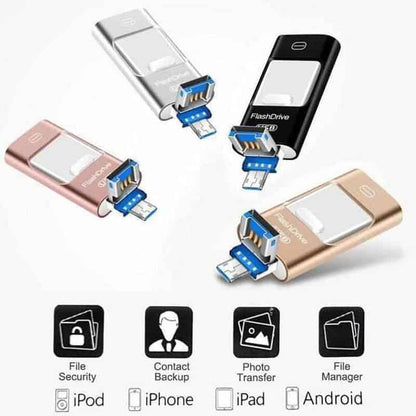 Draagbare USB-flashdrive voor iPhone en Android