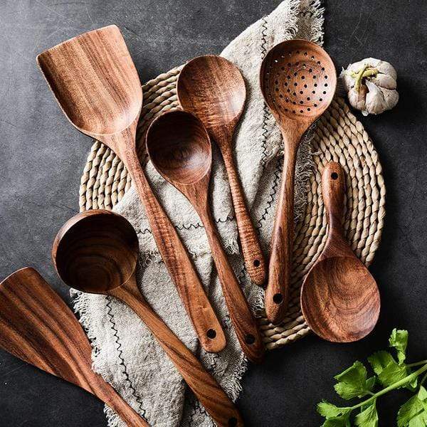 RustiCook natuurlijke houten keukenset