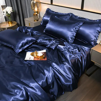SilkSerenity luxe satijnen dekbedovertrek