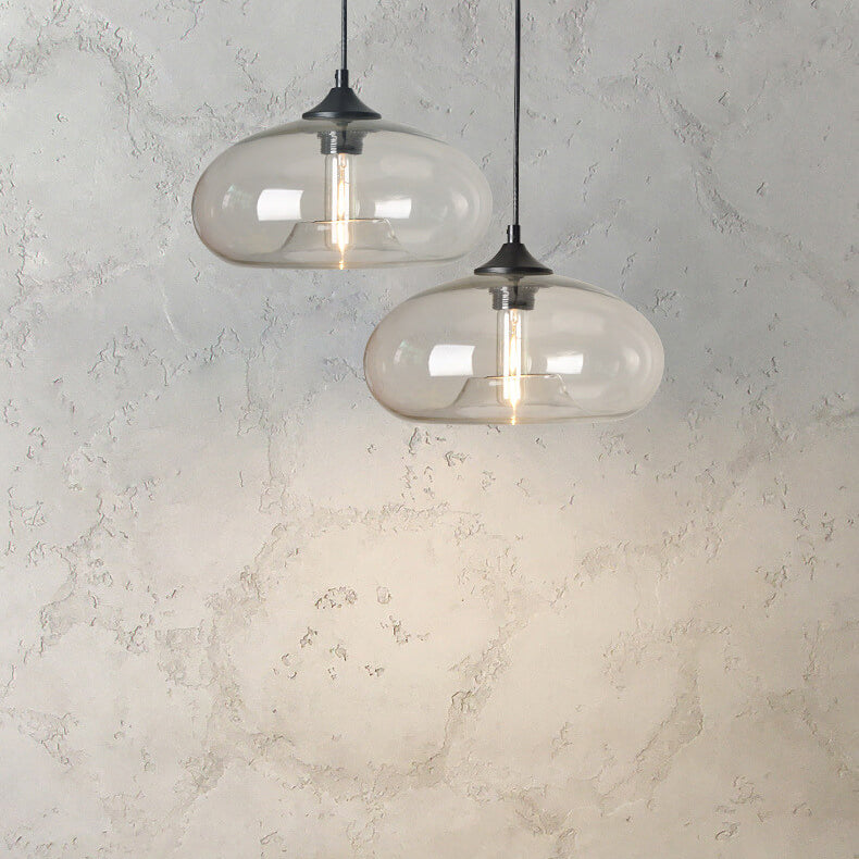 Lumio industriële glazen hanglamp