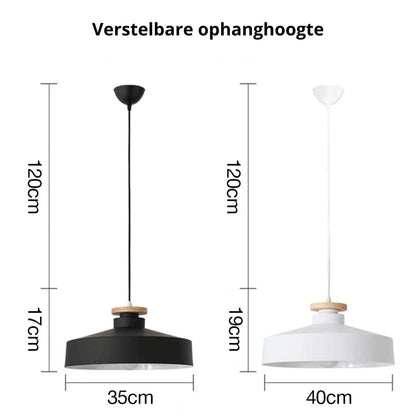 Lumio Scandinavische houten hanglamp