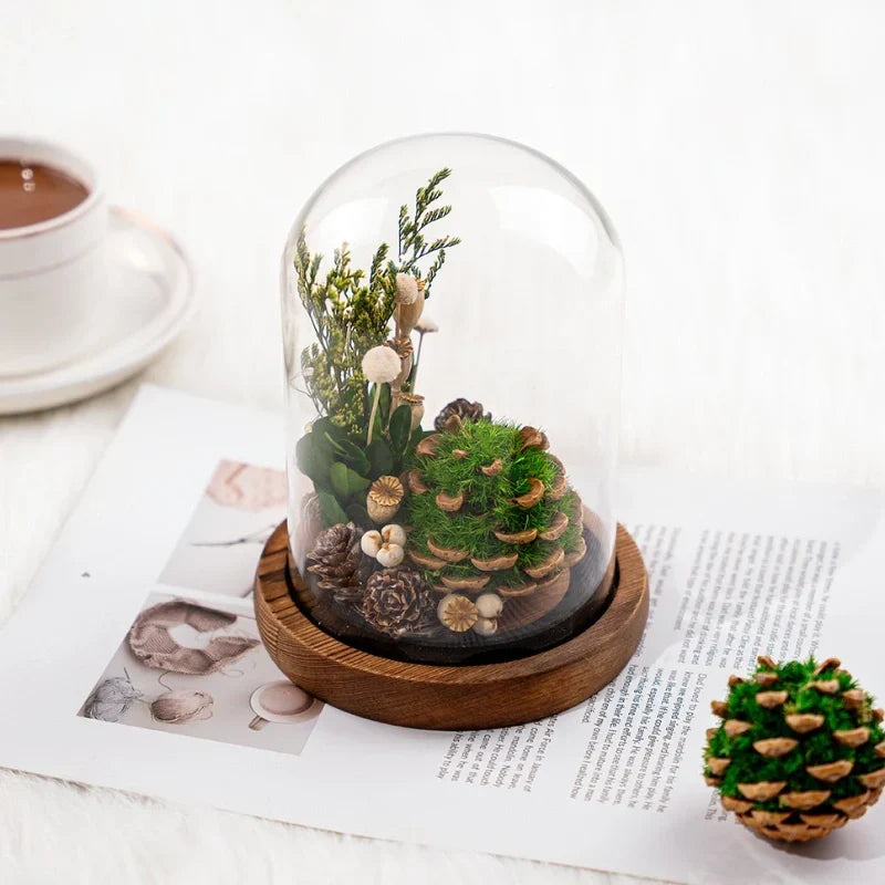 Lumio Floro nachtlamp met gedroogde bloemen onder glas
