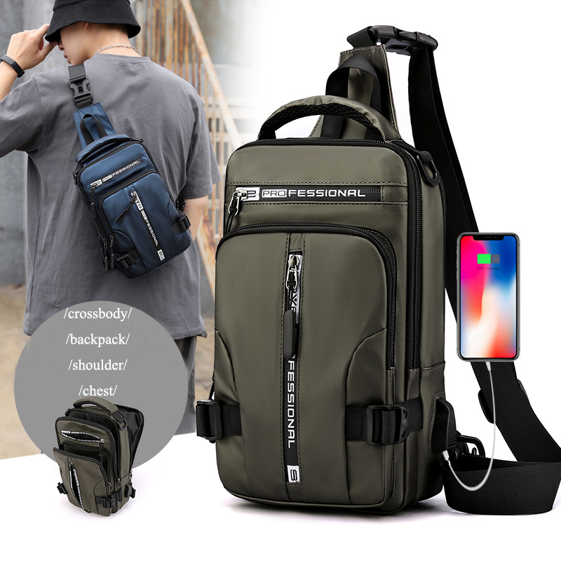 Multifunctionele heren crossbody rugzak