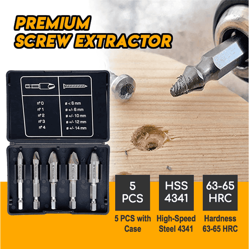 Premium schroefverwijderaar set