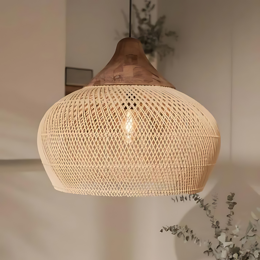 Boho rotan hanglamp sfeerverlichting