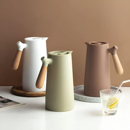 Odior geïsoleerde karaf met houten handvat