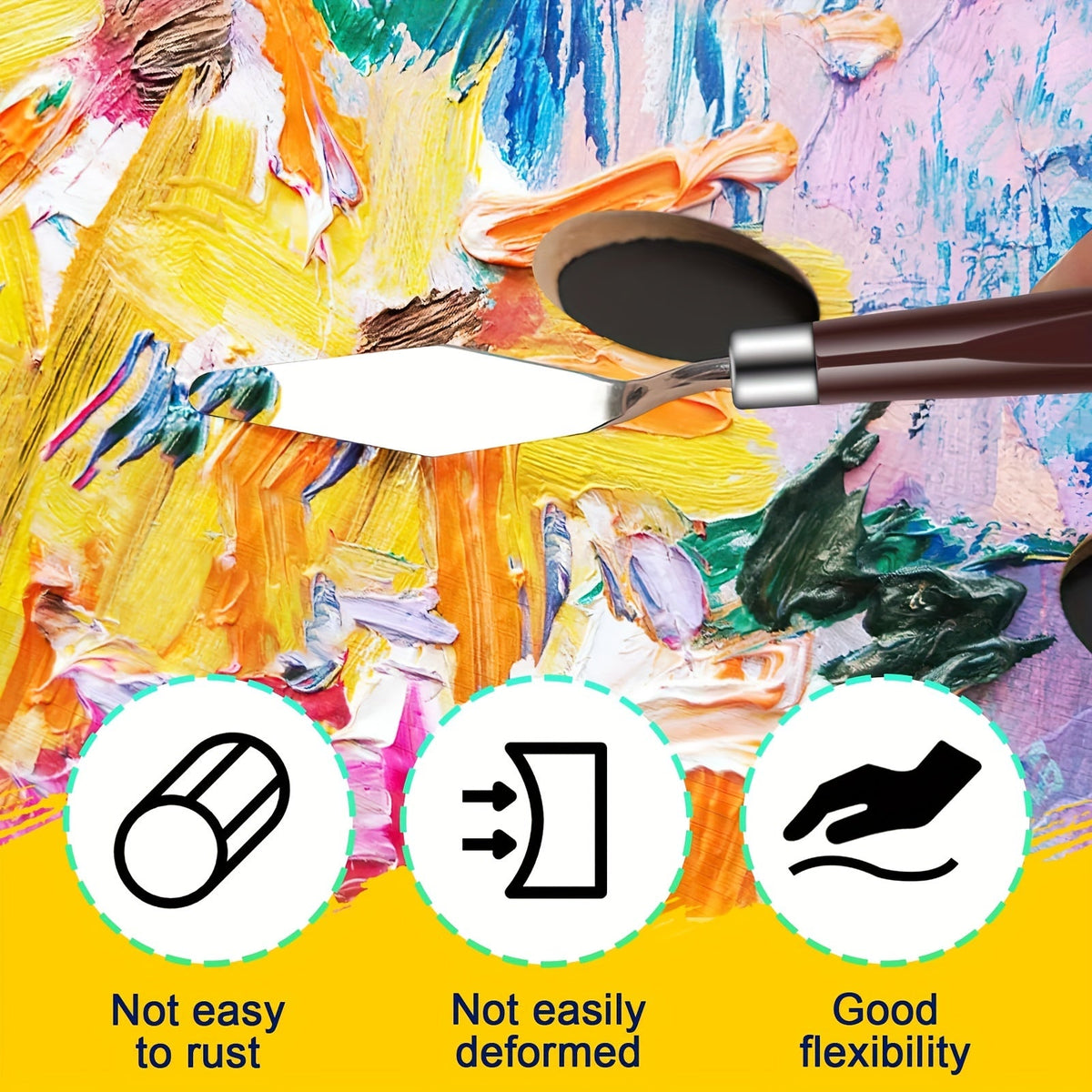 Odior 15-delige acrylverf spatelset
