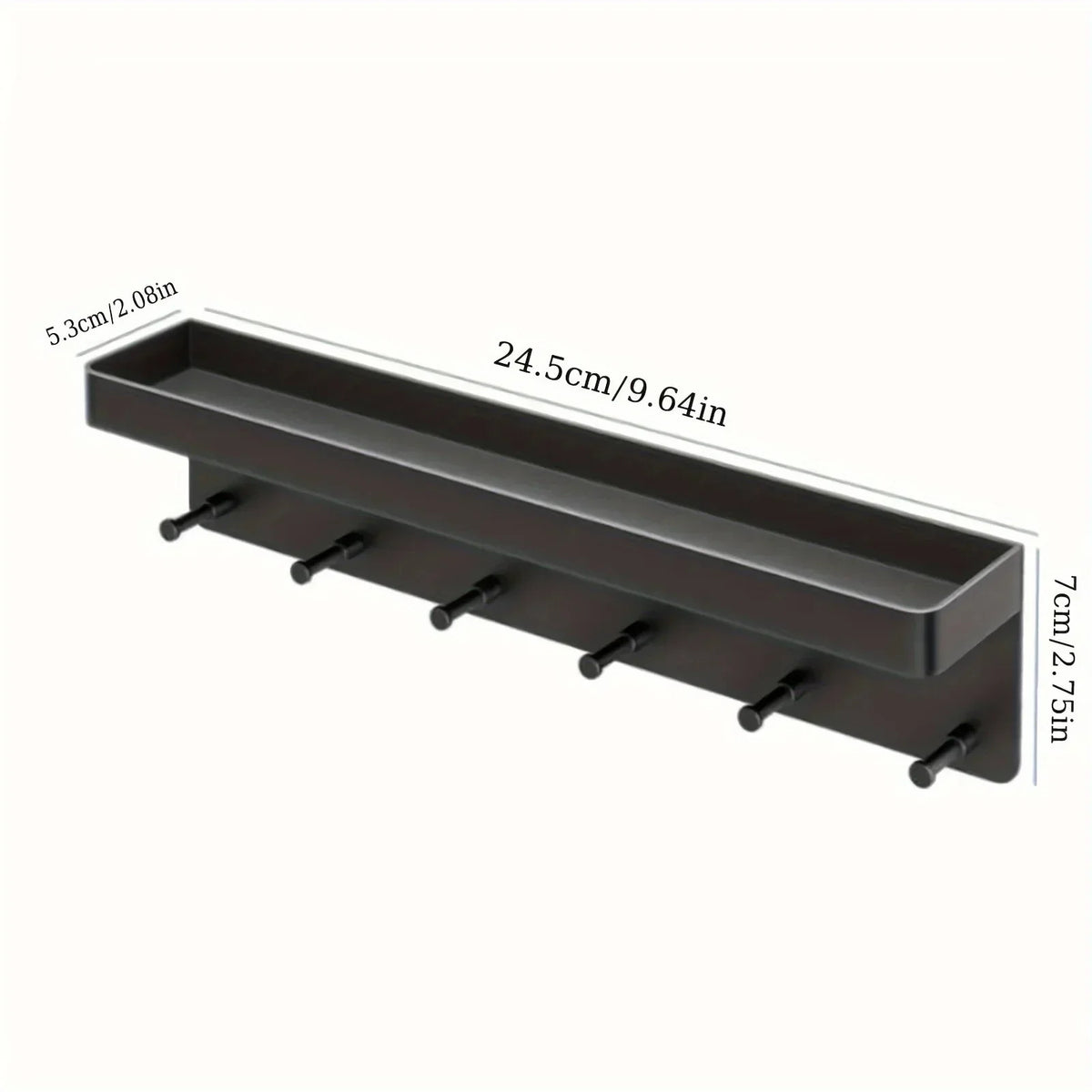 Wallnest wandplank met haken