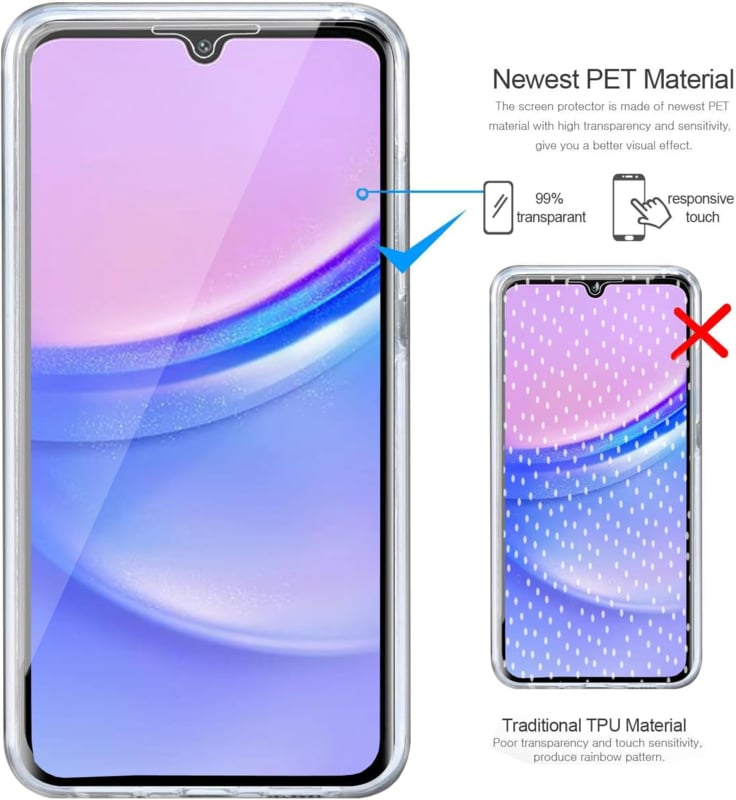 Galaxy A16 360° Ultra Clear Hybride Hoesje