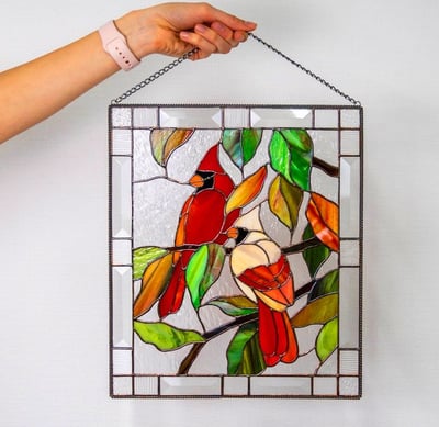 Lumio AeriGlass acryl glas-in-lood wanddecoratie