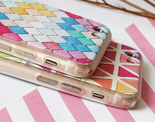 iPhone 6 / 6S 3D Reliëf Hoesje Ruiten