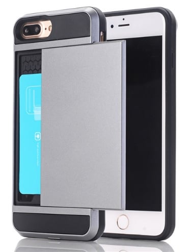 Slide Armor iPhone 7 Plus / 8 Plus hoesje met pashouder