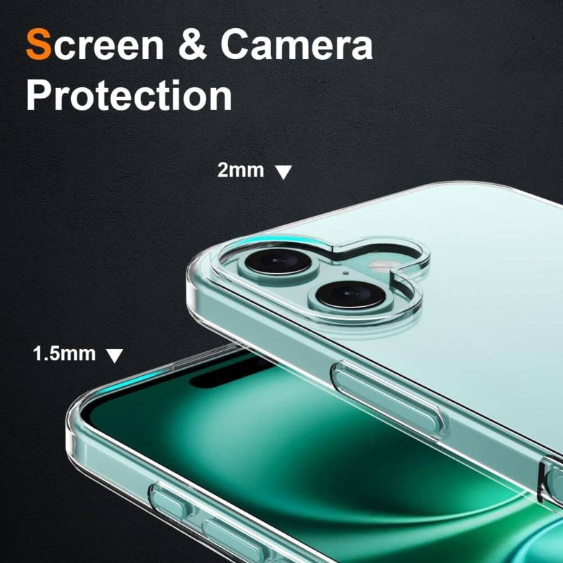 iPhone 16 Plus Premium Soft TPU hoesje transparant