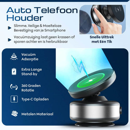 Magmount Elite magnetische telefoonhouder met oplader