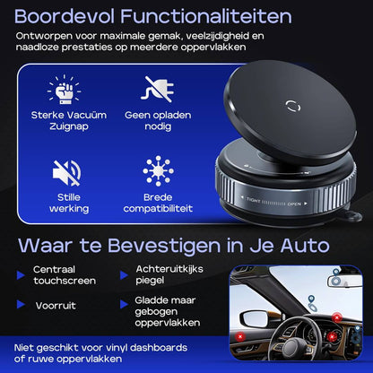 VacMount 360° vacuüm zuignap telefoonhouder