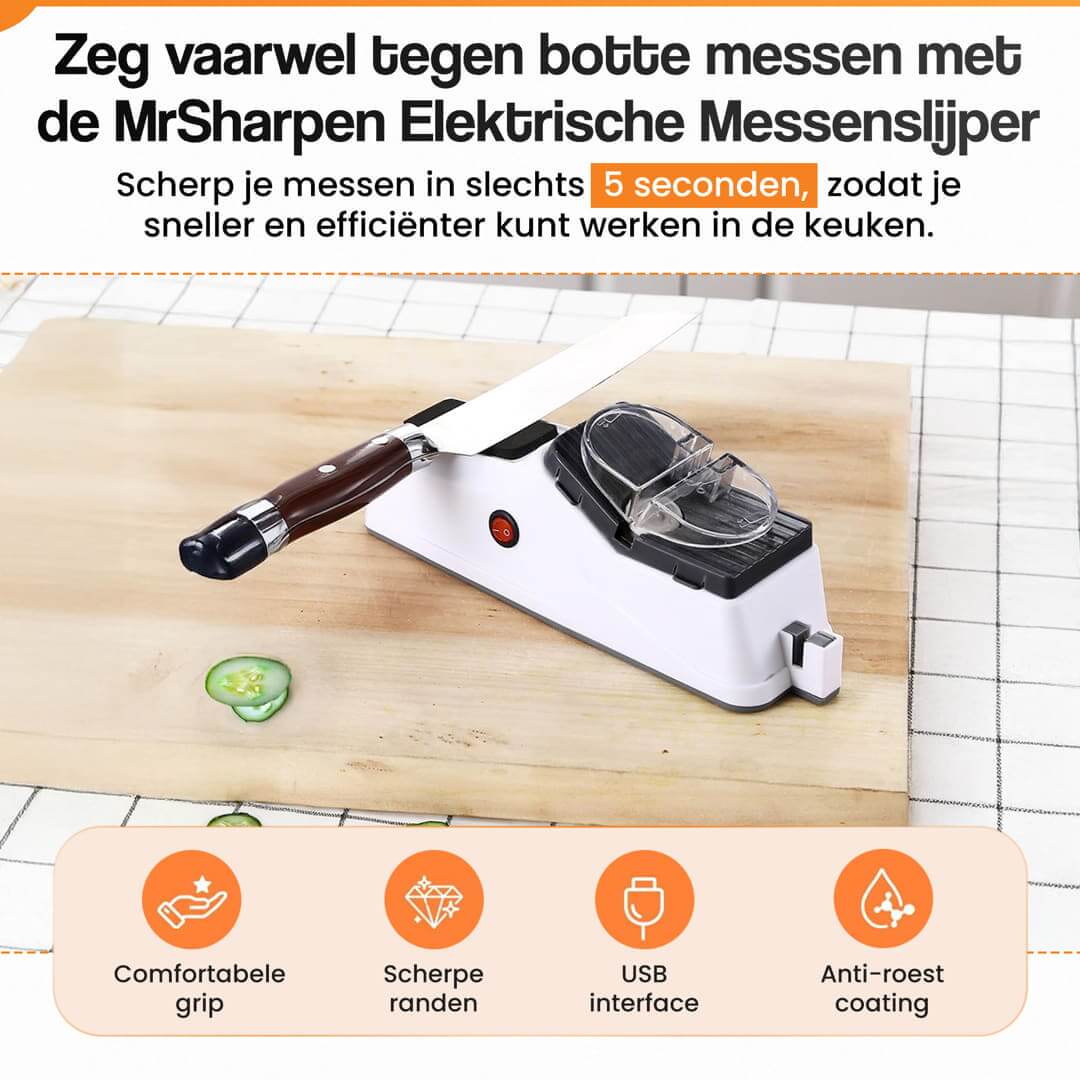 MrSharpen elektrische messenslijper