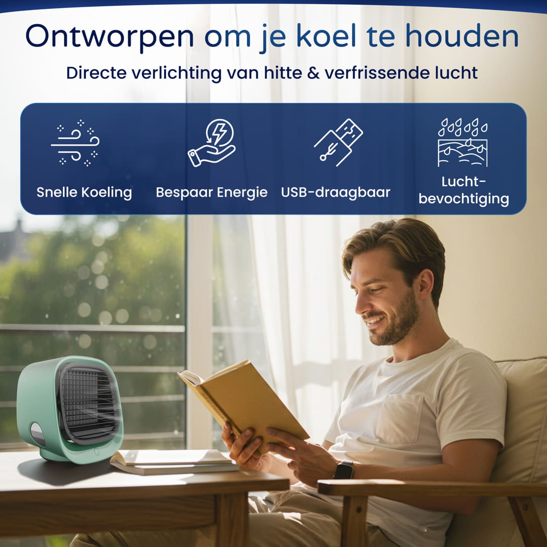 AeroMini 2.0 draagbare luchtkoeler